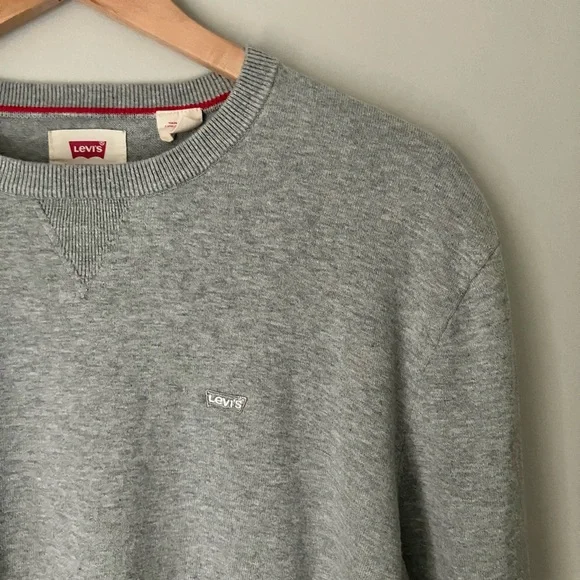 Levi's Gray Men's Crewneck Sweater - Large - Picture 2 of 11